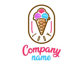 Projekt logo dla firmy lody | Projektowanie logo
