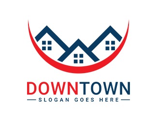 Projekt graficzny logo dla firmy online Downtown