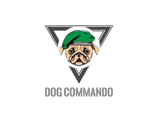 Projekt graficzny logo dla firmy online dog commando