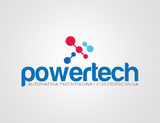 Projekt logo dla firmy Powertech | Projektowanie logo