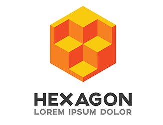Projekt graficzny logo dla firmy online Hexagon
