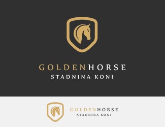 Projekt logo dla firmy Golden Horse | Projektowanie logo