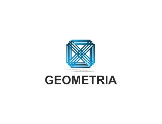 Projekt graficzny logo dla firmy online geometria