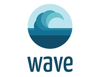 Projekt graficzny logo dla firmy online Wave