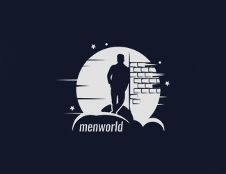Projekt graficzny logo dla firmy online men world