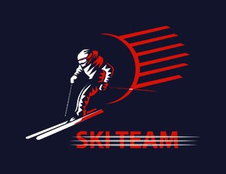 Projekt logo dla firmy SKI TEAM | Projektowanie logo