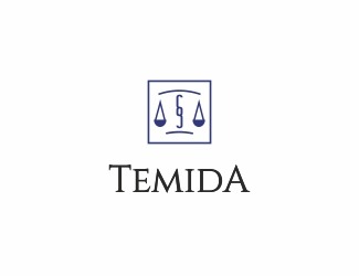 Projekt graficzny logo dla firmy online temida