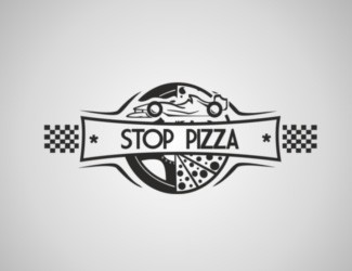 Projekt logo dla firmy Stop Pizza | Projektowanie logo