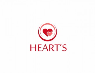 Projekt graficzny logo dla firmy online HEARTS