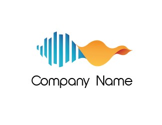 Projekt graficzny logo dla firmy online Sound Wave