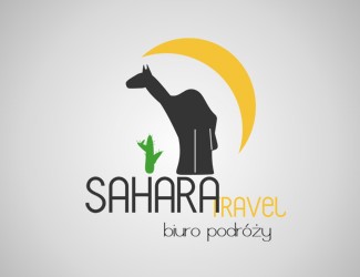 Projekt graficzny logo dla firmy online sahara travel