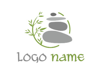 Projekt graficzny logo dla firmy online Masaż gorącymi kamieniami