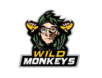 Projekt graficzny logo dla firmy online Wild Monkeys