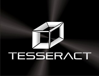 Projekt graficzny logo dla firmy online tesseract hipersześcian