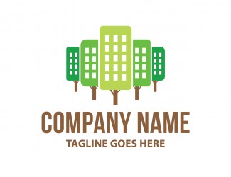 Projekt logo dla firmy Zielona dzielnica | Projektowanie logo