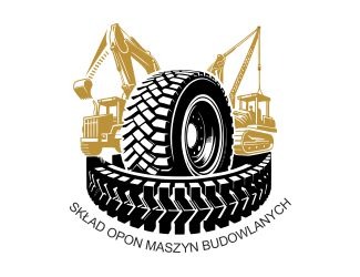 Projekt graficzny logo dla firmy online Opony budowlane