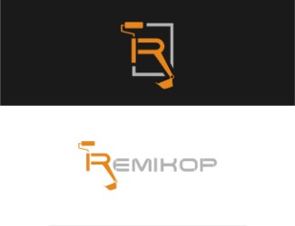 Projekt graficzny logo dla firmy online Logo remont koparka