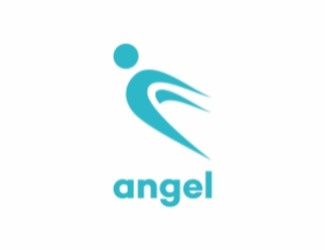Projekt graficzny logo dla firmy online angel