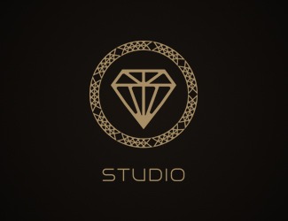 Projekt graficzny logo dla firmy online diament
