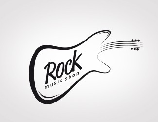 Projekt graficzny logo dla firmy online Rock music shop