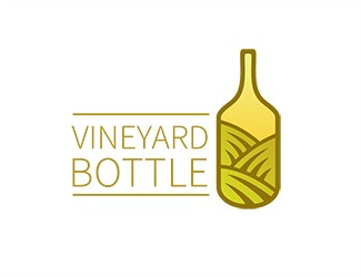 Projekt graficzny logo dla firmy online Butelka Wina