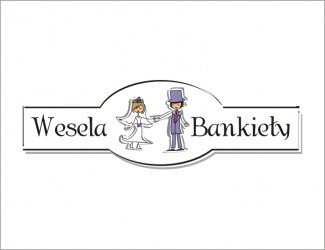 Projekt graficzny logo dla firmy online Wesela Bankiety