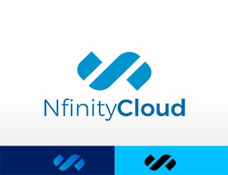 Projekt graficzny logo dla firmy online NfinityCloud