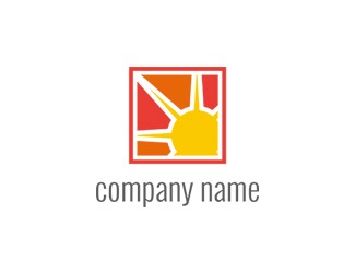 Projekt graficzny logo dla firmy online słońe