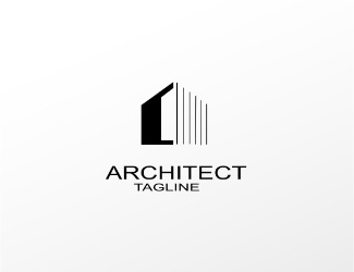 Projekt graficzny logo dla firmy online architect