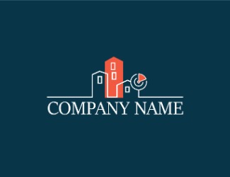 Projekt graficzny logo dla firmy online Real Estate