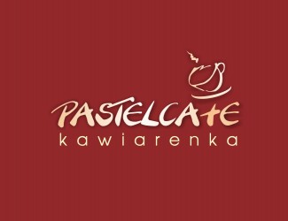 Projekt graficzny logo dla firmy online pastel cafe