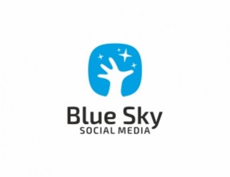 Projekt graficzny logo dla firmy online BlueSky/Niebieskie Niebo