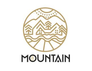 Projekt graficzny logo dla firmy online Mountain 8
