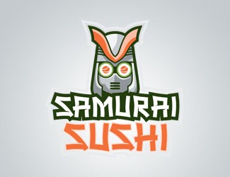 Projektowanie logo dla firmy, konkurs graficzny SAMURAI SUSHI