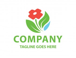 Projekt graficzny logo dla firmy online Kwiatek