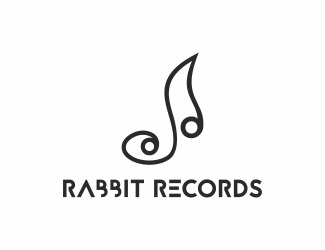 Projekt graficzny logo dla firmy online Rabbit records