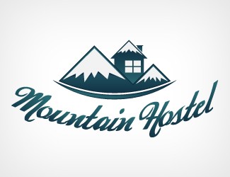 Projekt graficzny logo dla firmy online Mountain Hostel