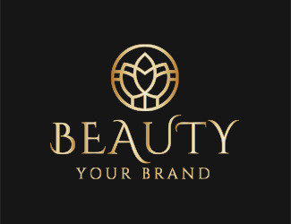 Projekt graficzny logo dla firmy online kwiat beauty