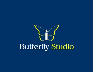 Projekt graficzny logo dla firmy online Butterfly Studio