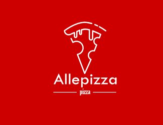 Projekt graficzny logo dla firmy online Allepizza