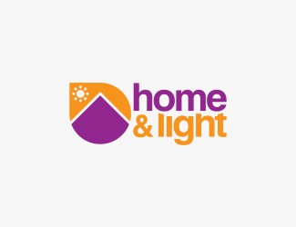 Projekt logo dla firmy Home&Light | Projektowanie logo