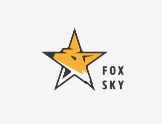 Projekt graficzny logo dla firmy online foxsky