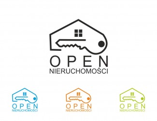 Projektowanie logo dla firmy, konkurs graficzny Open Nieruchomości