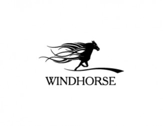 Projekt graficzny logo dla firmy online Wind Horse