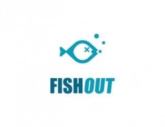 Projekt graficzny logo dla firmy online FISHOUT