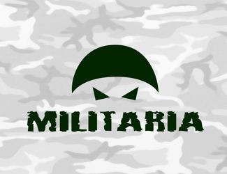 Projekt logo dla firmy MILITARIA | Projektowanie logo