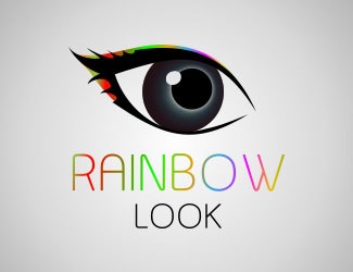 Projekt graficzny logo dla firmy online Rainbow look