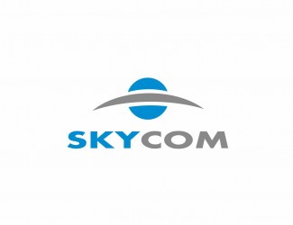 Projekt graficzny logo dla firmy online SKYCOM