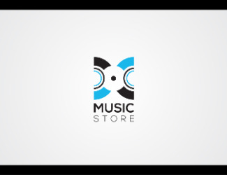 MUSIC STORE - projektowanie logo - konkurs graficzny