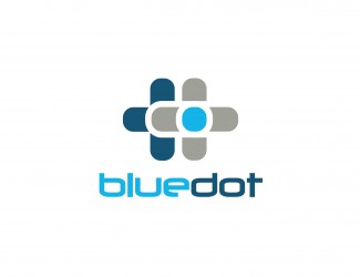 Projekt graficzny logo dla firmy online bluedot